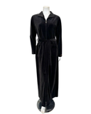 Furstenberg 51525373LI Black Velour Zippered Morning Robe Myselflingerie.com