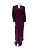 Verdiani 8210 Plum Scuba Morning Wrap Robe Myselflingerie.com