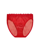 Wacoal 841191 Equestrian Red Embrace Lace Hi Cut Brief Myselflingerie.com