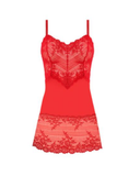 Wacoal 814191 Equestrian Red Embrace Lace Chemise Myselflingerie.com