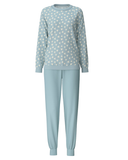 Calida 41454 Sterling Blue Midnight Love 100% Cotton Pajamas Set Myselflingerie.com