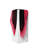 Tie Ur Knot Black and Cherry Snakeskin Border Square Scarf Myselflingerie.com