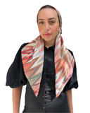 Scarf Bar Vibrant Chevron Classic Pre-Tied Bandanna with Velvet Grip Myselflingerie.com