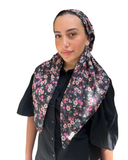 Black Liberty Flora Classic Pre-Tied Bandanna with Velvet Grip