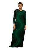 Lunderbeck N5090-25 Hunter Green Hazy Button Down Modal Nightgown Myselflingerie.com