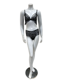 Cosabella PARAD1301 + 0771 Black/Gold Paradiso Bralette Set Myselflingerie.com