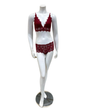 Cosabella ALUR1301 + 0771 Sindoor Red Allure Bralette & Panty Set Myselflingerie.com