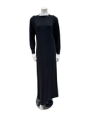 Verdiani 8218 Black Bamboo Cotton Pull On Morning Robe Lounger Myselflingerie.com