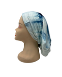 C. Bird CB84 Light Blue Tie Dye Cotton Beanie Snood Myselflingerie.com