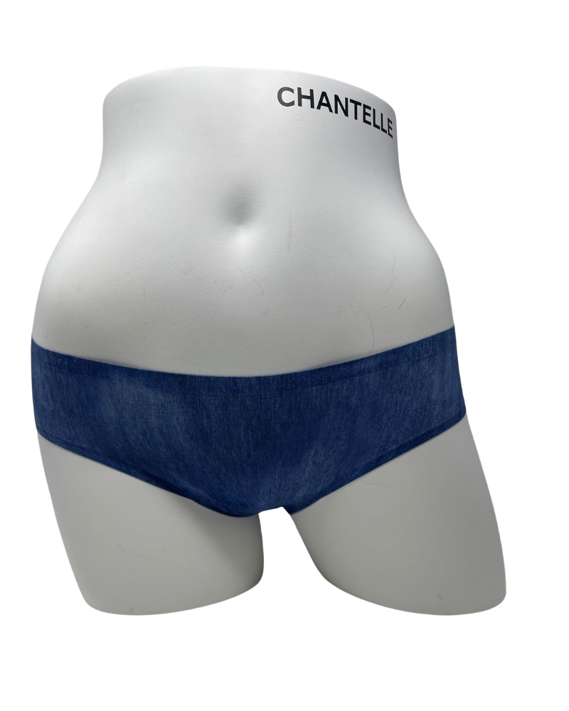 Chantelle 11D3 Blue Denim Print One Size Fits All Bikini Myselflingerie.com