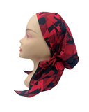 BS N Red/Black Geo Pre-Tied Swim Bandanna