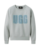 UGG 1123718 Ice Jam/Whale Madeline Fuzzy Logo Crewneck Sweater Myselflingerie.com