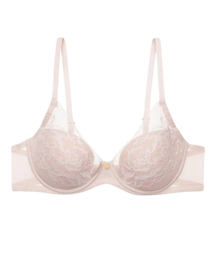 Natori 721150 Cameo Rose/Cashmere Flora Molded Underwire Bra Myselflingerie.com