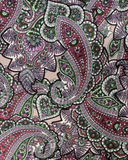 Ahead IT2421-25 Berry Paisley Israeli Style Long Tails Pre-Tied Bandanna Myselflingerie.com