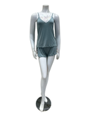 Oh! Zuza 4427 Sage Lace Modal Cami & Shorts Set Myselflingerie.com