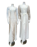 Rya Collection 939 + 975 Ivory Vija Gown & Robe Set Myselflingerie.com