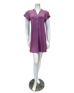 Fleurt 638 Berry Glaze Fluttered Sleeve Modal Nightshirt Myselflingerie.com