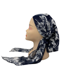 Triple Up Blue/White Mesh Lined Pre-Tied Bandanna