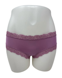 Fleur't Berry Glaze Iconic Modal Lace Trim Boyshort