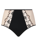 Chantelle C22OC5 Black/Rose Lush Hi Waist Brief Myselflingerie.com