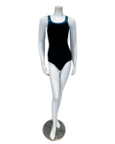 Flamingo Black/Aqua Black Teen Bathing Suit Removable Cups