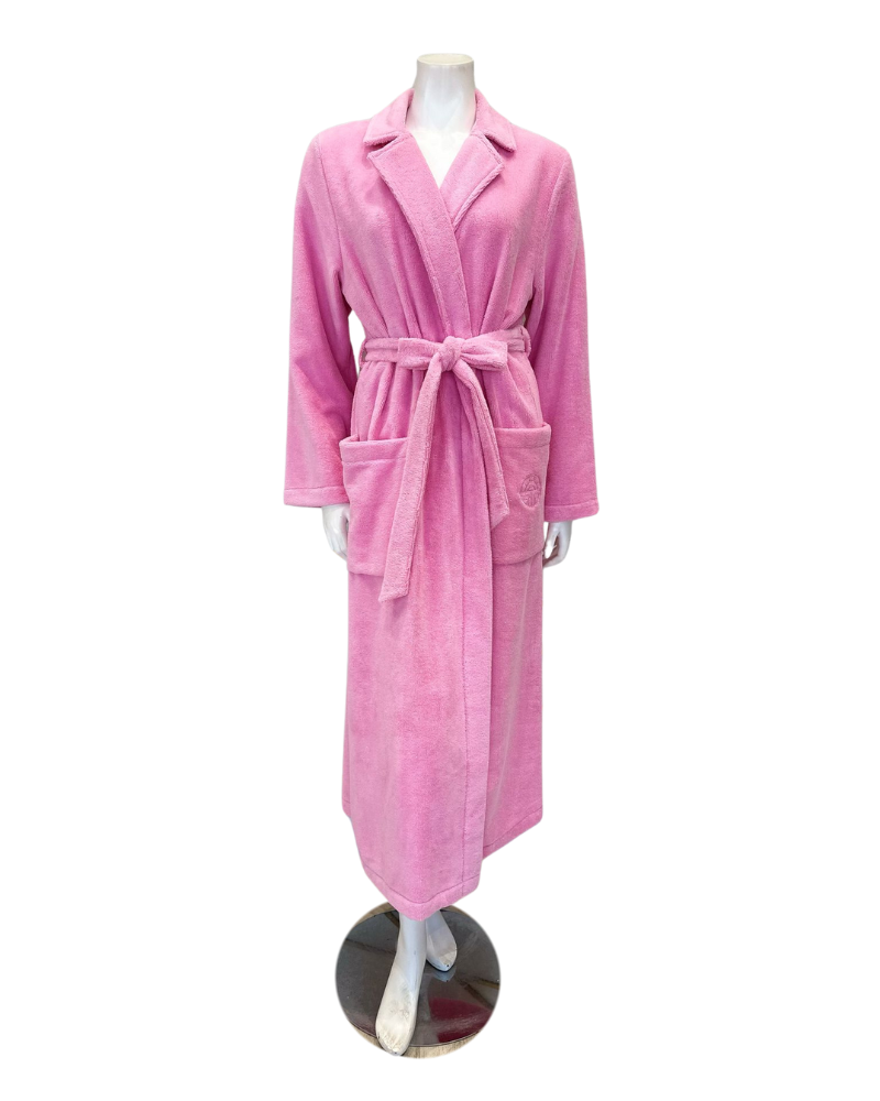 Feraud Paris 3887103 Paradise Pink Plush Long Terry Wrap Bath Robe Myselflingerie.com