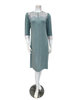Oh! Zuza B49 Sage Lace Button Down Modal Nightshirt Myselflingerie.com