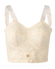 Kay Larcky 6630LIVI Ivory Lace Longline Minimizer Wire Free Bra Myselflingerie.com