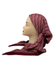 Revaz HS591N Burgundy Crinkle Gucci Adjustable Pre-Tied Bandanna with Velvet Grip Myselflingerie.com
