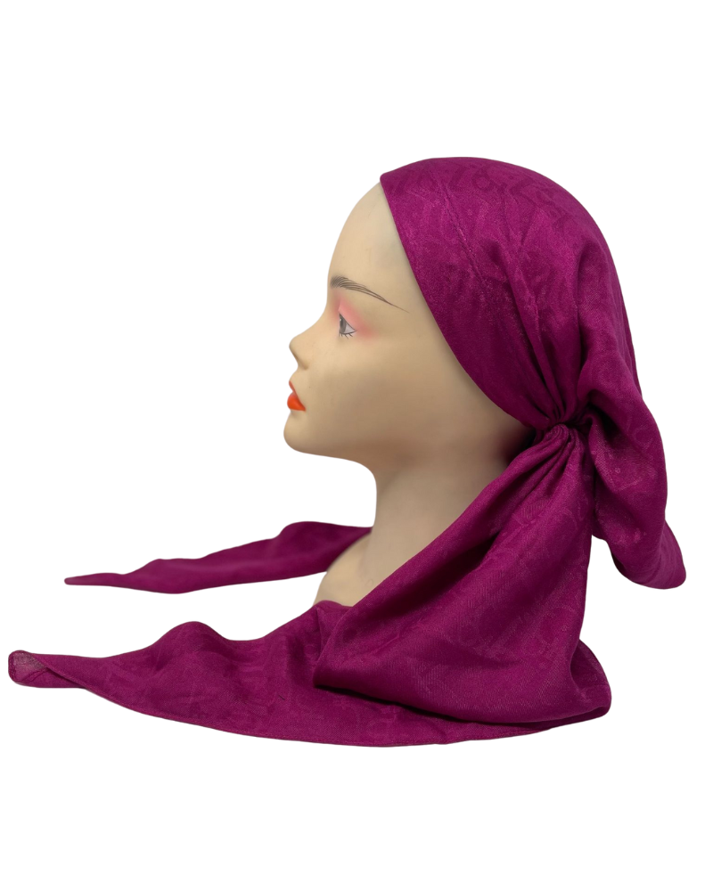 It's Younique PP-VA-FU Fuchsia Valentino Inspired Pre-Tied Bandanna with Velvet Grip Myselflingerie.com