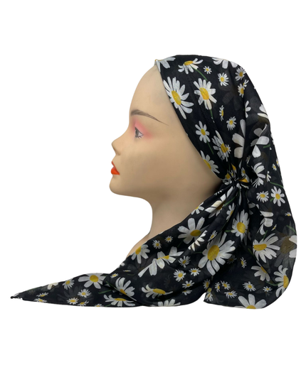 It's Younique OB-DAI-YE Yellow Daisies Pre-Tied Open Back Bandanna with Velvet Grip Myselflingerie.com