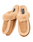 Me Moi MZP09705 Chestnut Holly Plush Slippers Myselflingerie.com