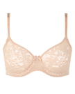 Chantelle 16IMV Nude Blush Maris Lace Full Coverage Underwire Bra Myselflingerie.com