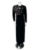 Pen-ky 11977 Black Leopard Shimmer Print Modal Nursing Nightgown Myselflingerie.com