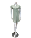 Fleurt 638 Fern Fluttered Sleeve Modal Nightshirt Myselflingerie.com