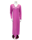 Verdiani 4342 Orchid Lace V Pull On Modal Nightgown Myselflingerie.com