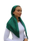 Scarf Bar Emerald Velour Classic Pre-Tied Bandanna with Velvet Grip Myselflingerie.com