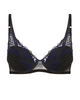 Simone Perele 1E3340 Black Festive Push Up Underwire Bra Myselflingerie.com