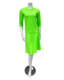 Jackie O' 2PC-SWMCV-NGRN Neon Green Junior Swim Top & Skirt Set Myselflingerie.com