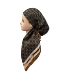 HS599DD Camel Armani Adjustable Pre-Tied Bandanna with Velvet Grip