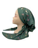 Atifa Garden Moss Pre-Tied Bandanna with Velvet Grip