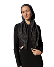 TYED Black Paisley Adjustable Pre-tied Bandanna with Velvet Grip Myselflingerie.com