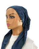 P2485-25 Dark Denim Modern Rustic Classic Fit Pre-Tied Bandanna