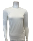 Gemsli SH365 Ivory Modal Long Sleeve Shell Adjustable Neck Myselflingerie.com