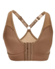 AnoOno AO-036 Sand Front Closure Compression Bianca Wire Free Bra with Removable Pads Myselflingerie.com