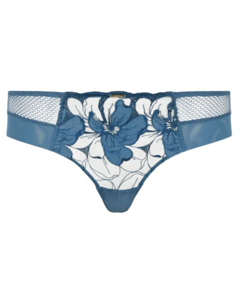 Chantelle 12Q4 Jeans Blue Denim Signature Fleurs Hipster Myselflingerie.com