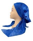 It's Younique Blue Ombre Shimmer Pre-Tied Bandanna with Velvet Grip