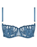 Chantelle 12Q5 Jeans Blue Denim Fleurs Signature Demi Underwire Bra Myselflingerie.com