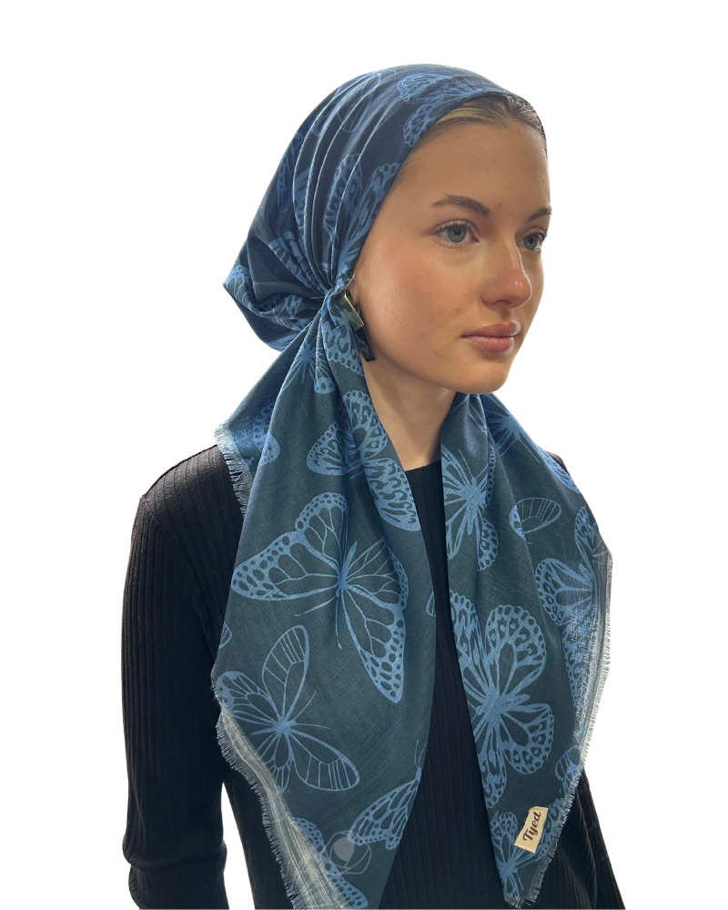 TYED Denim Butterfly Triangle with Full Non Slip Grip Myselflingerie.com