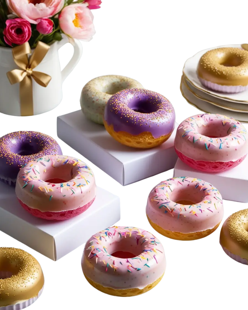 GGDT Gentle Glow Mini Donut Soap Bars Assorted Colors
